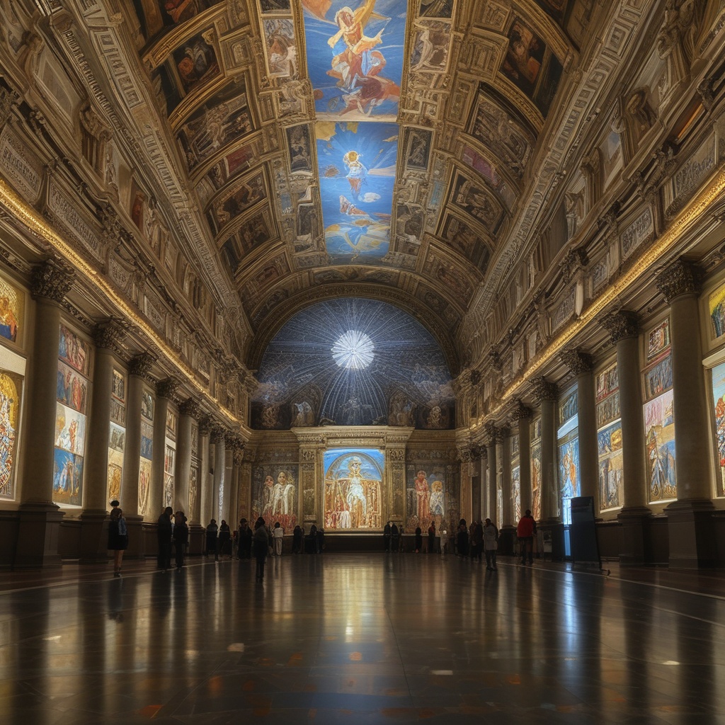 Explore Vatican exhibit with light projections